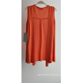 Woman Sleeveless Open Front Knit Cardigan